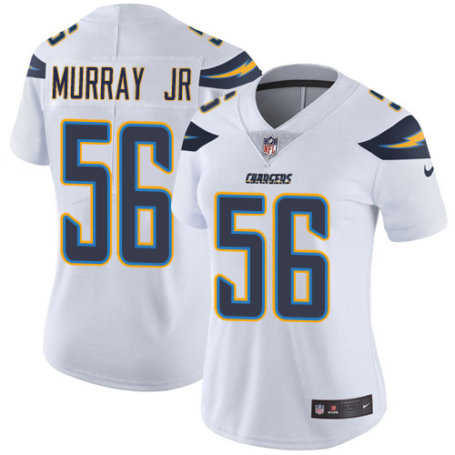 Nike Chargers #56 Kenneth Murray Jr White Women's Stitched NFL Vapor Untouchable Limited Jersey